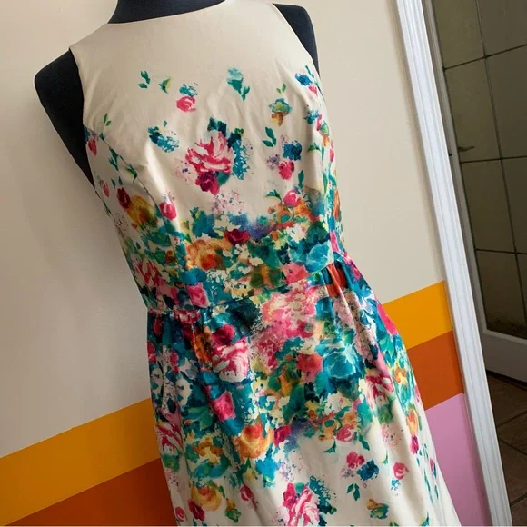 Anthropologie Maeve Tea Garden Floral Sheath Dress - Picture 5 of 10